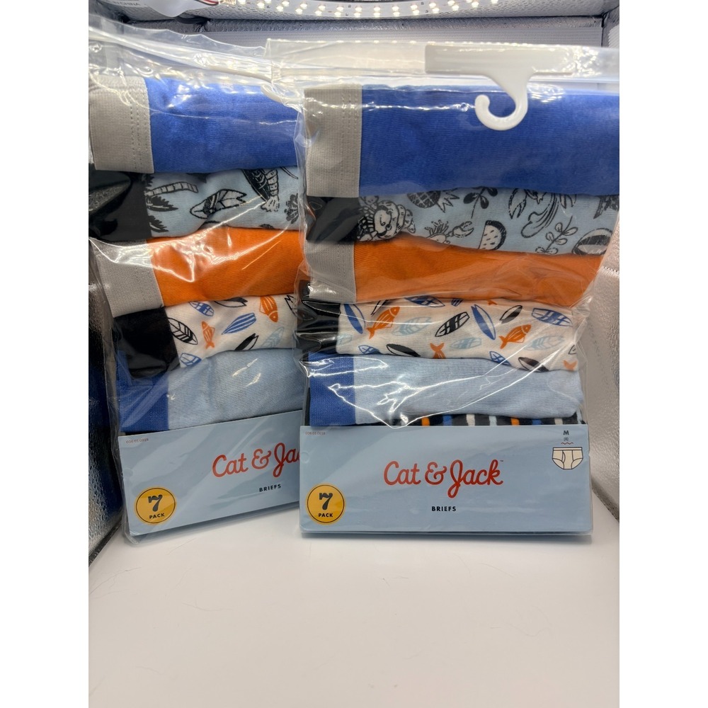 Cat & Jack Boys Briefs Sz M (8) - 2 pks of 7 Briefs
